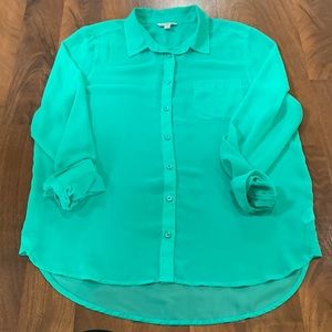 American Eagle Sheer Button-up